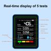 Монитор качества воздуха 5-в-1 Детектор качества воздуха USB-зарядка Измеритель качества воздуха в помещении Портативный детектор CO2 для помещений и улицы