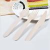 Disposable Cutlery Wooden Spoon Fork Knife Birthday Party Wedding Cutlery Graduation Dessert Cake Spoon Kitchen Safety Supplies