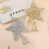 Christmas Decoration: 20/25cm Three-dimensional Tree Top Star, Small Five-pointed Star Christmas Tree Arrangement
