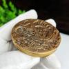 In the Year of the Tiger in 2010, the Shanghai Mint displayed the twelve zodiac animals, animal heads, 60mm bronze seal, created by Luo Yonghui