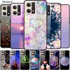 Для Oppo Reno7 4G Чехол Роскошный Закаленное Стекло Задняя Крышка Жесткий Чехол Для Oppo Reno 7 CPH2363 Любовь Ударопрочный Защитник Funda Coque