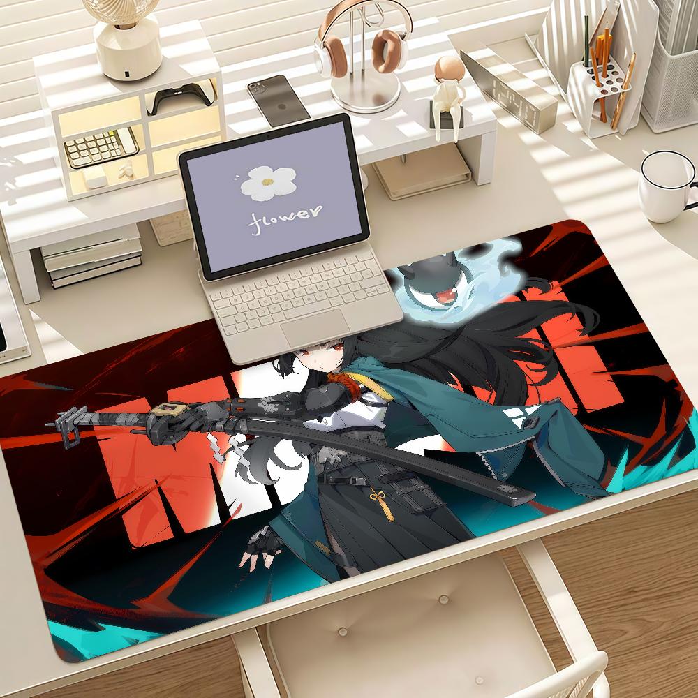 Игровой коврик для мыши Zenless Zone Zero Hoshimi Miyabi с противоскользящим резиновым краем, утолщенный коврик для игрового стола ноутбука