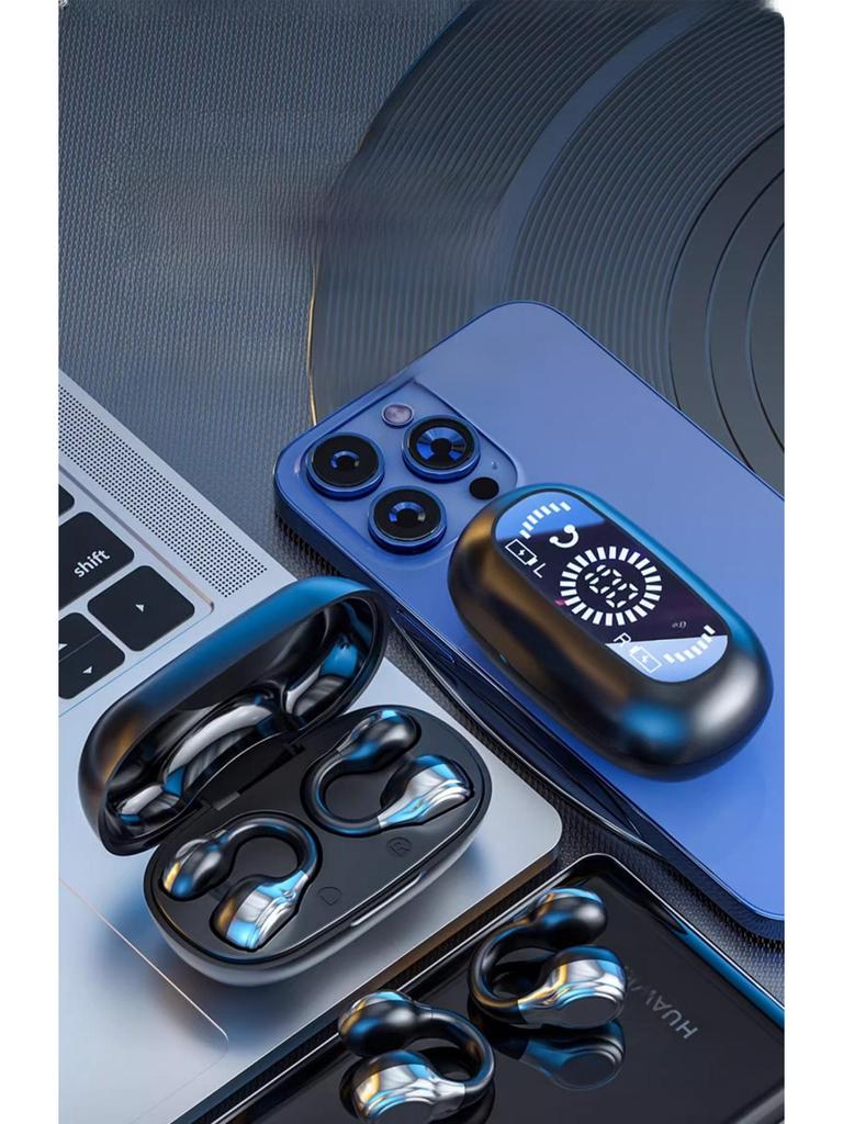 Новая спортивная Bluetooth-гарнитура с костной проводимостью, цифровым дисплеем и длительным сроком службы батареи
