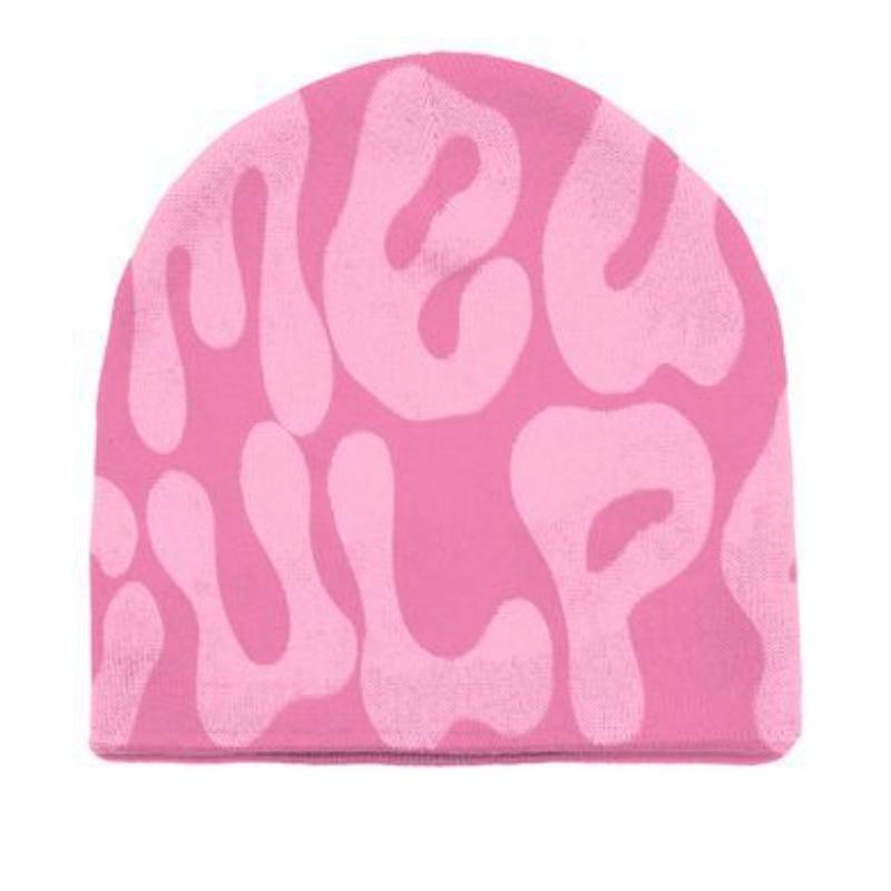 Зимняя теплая жаккардовая вязаная шерстяная шапка с надписью Y2K, модный пуловер для мужчин и женщин