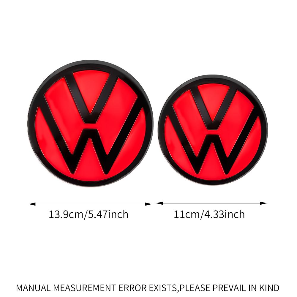 1set Replace Type Car Rear Trunk Badges Lid Emblem Front Rear Logo Valve Cap For VW Golf 8 (MK8) T-ROC POLO Arten 21-23AL8