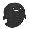 Dolphin Shape Anti Static Felts Table Mouse Pad Office Dust Proof Desk Pads Dark Gray
