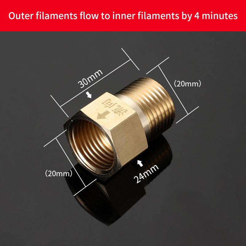 Male Female Check Valve One Way Non-Return Valve Water Heater Toilet Water Pipes