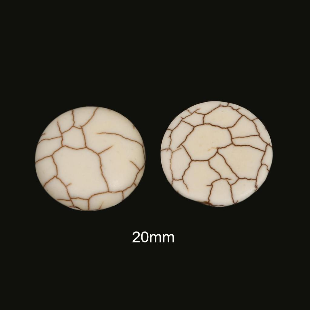 Синтетические бирюзовые белые бусины с круглым камнем, круглые бусины для изготовления ювелирных изделий, браслет, ожерелье, ножной браслет