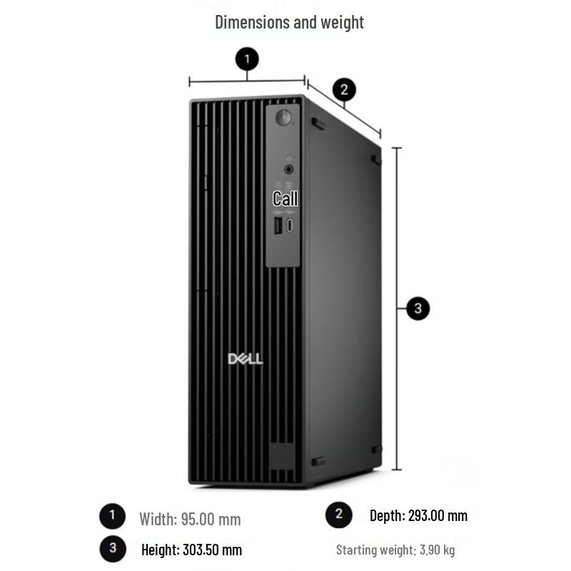 DELL Pro Slim QCS1250 Business Desktop PC (CN version)