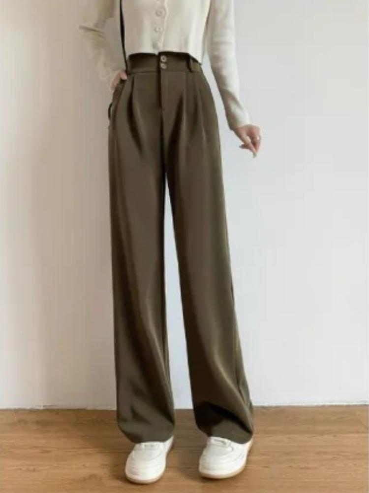 Летние брюки с эластичной талией меньшего размера и широкими штанинами, женские, с высокой посадкой, свободные, облегающие, с драпировкой, брюки для отдыха