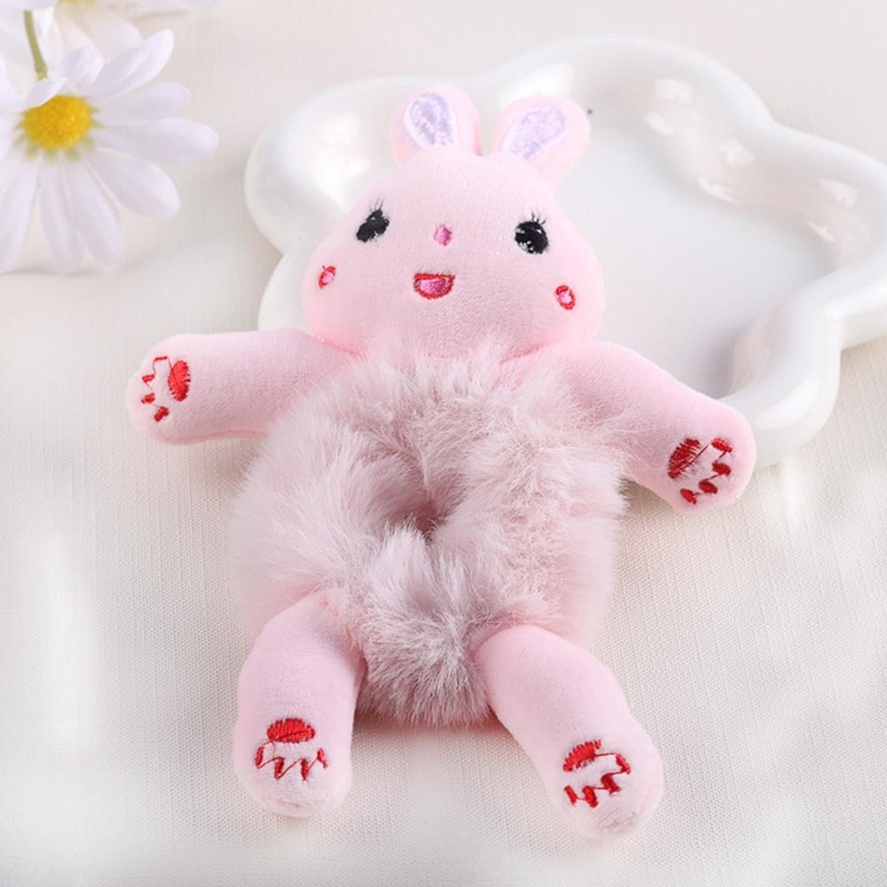 1 шт. кавайные женские эластичные аксессуары для волос с резиновой головкой, мультяшная плюшевая лягушка, панда, кролик, кошка