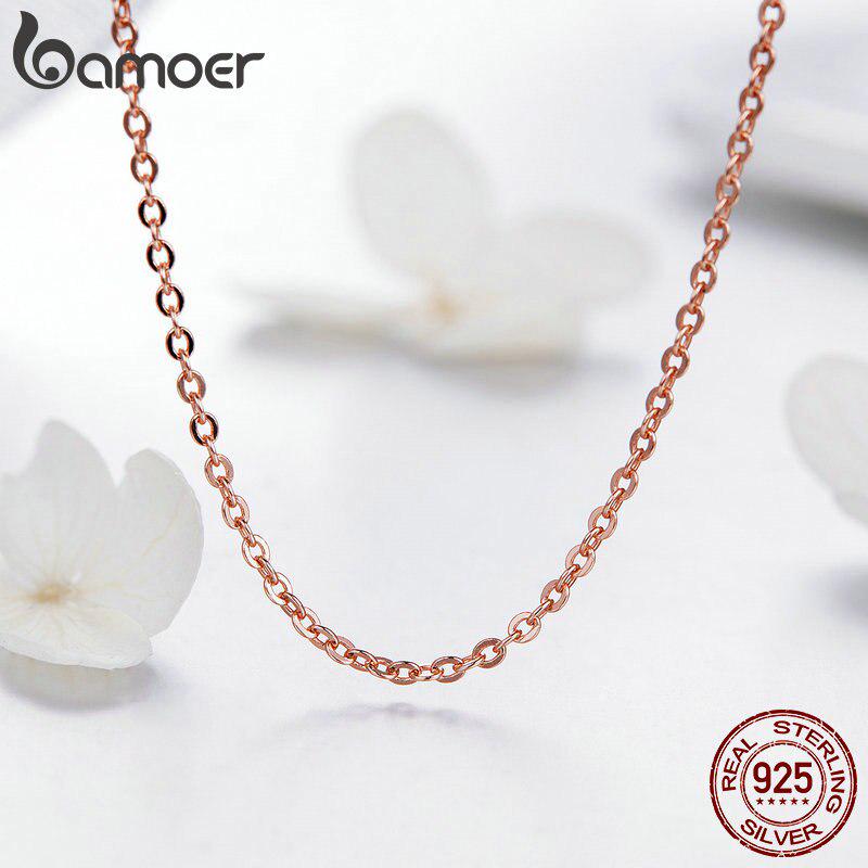 BAMOER Элегантная женская цепочка из стерлингового серебра 925 пробы