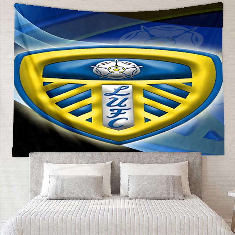Leeds United Crest Design Tapestry Hanging for Bedroom,Livingroom, Playroom,Decor Art Room Wall Tapestry Holiday and Birthday Gifts