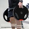 Weight Plates Set, with Two 5kg and Two 2.5kg weights, Black