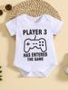 Crazy Bros Tees Player 3 Has Entered The Game - Gamer Baby Funny Cute Novelty Infant One-piece Baby Bodysuit
