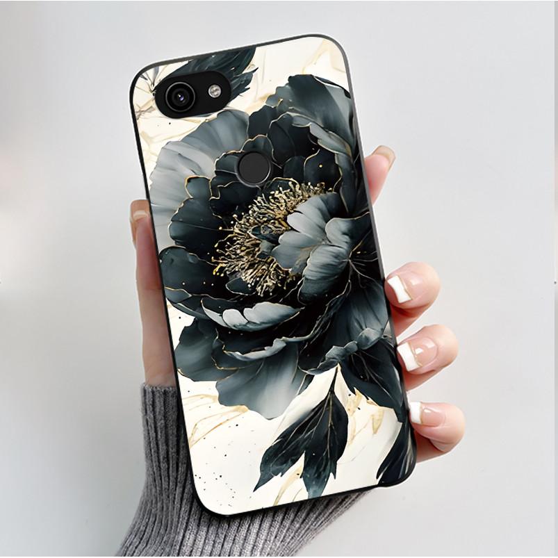 For Google Pixel 3a XL Case Black Bumper Soft TPU Silicone Cover for Pixel 3A XL Phone Cases Pixel3A 3 A 3AXL Butterfly Capa