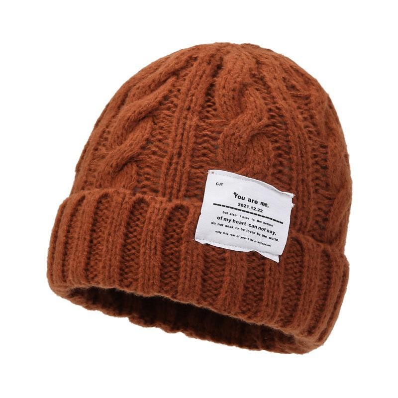 Женская эластичная шапка-бини, зимняя шапка-череп, мягкий повседневный головной убор, универсальная мода, удобная теплая шапка