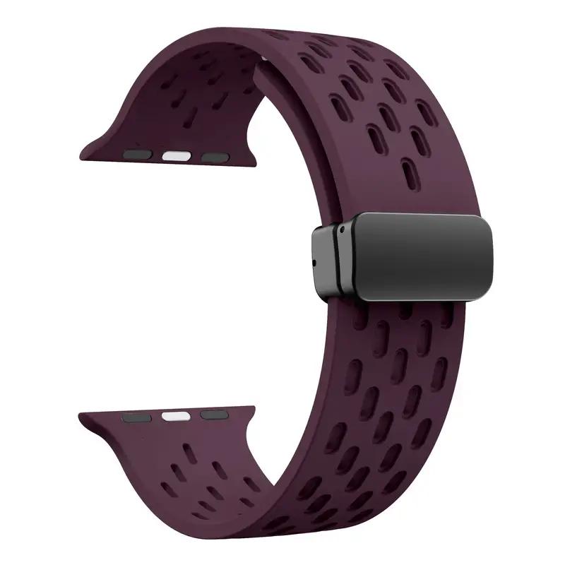 Силиконовый ремешок для Apple Watch band 49мм 45мм 44мм 42мм 46мм 40мм 41мм Браслет Correa iWatch Series 11 9 8 10 SE 7 6 5 Ultra 2