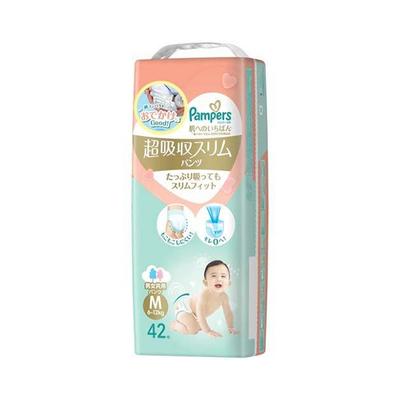 P&G P&G Япония Pampers супер впитывающие тонкие подгузники M (Штаны) 42 шт. в упаковке