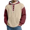 Men's Knit Hooded Sweatshirt Casual Long-Sleeve Sweatshirt