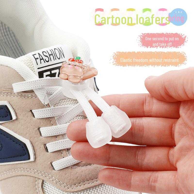 Детская пряжка для обуви без завязок с рисунком из мультфильма - декоративная застежка-пружинка