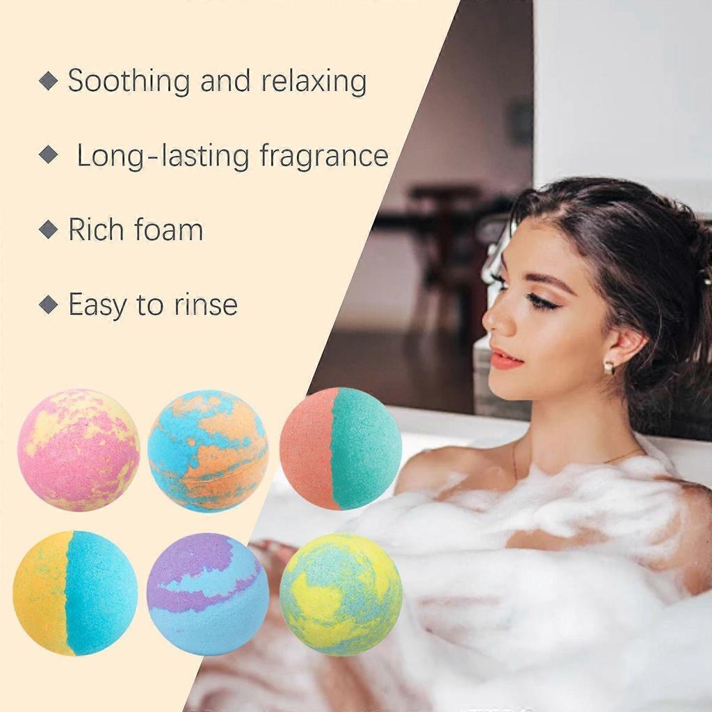 Limited time!!Oceaura Bath Bomb Set Gentle And Moisturizing Floral Scent Body Cleansing Long-Lasting Fragrance Comfortable Bath Bombs