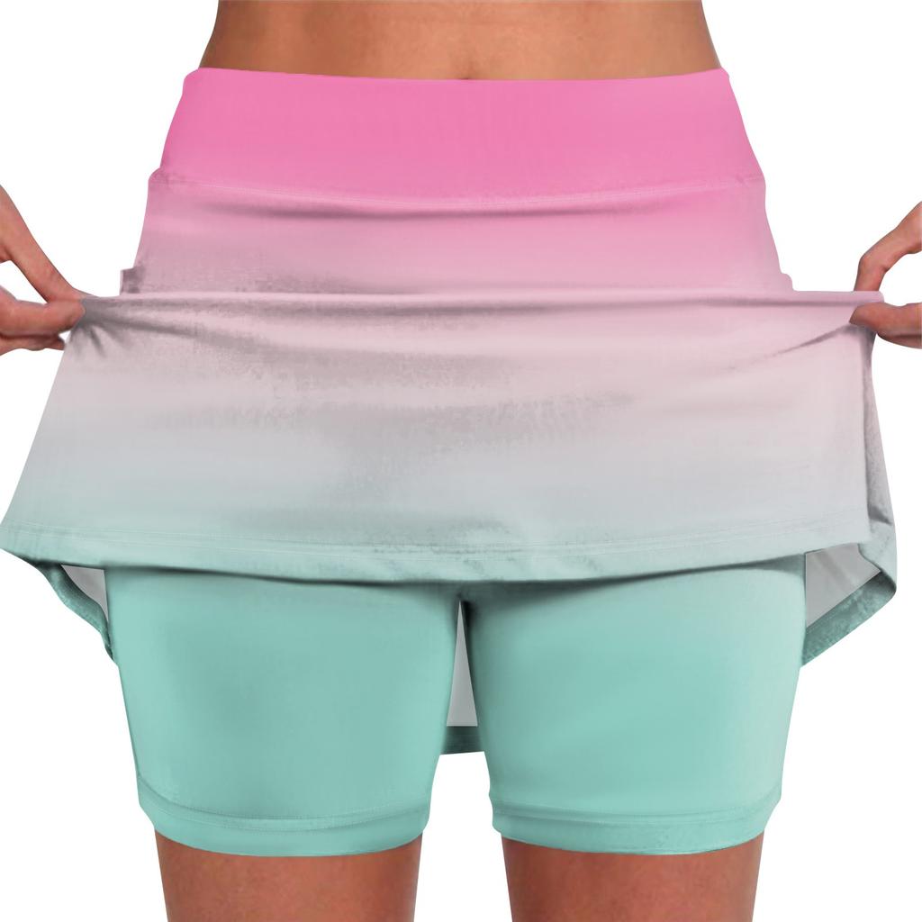 Эластичные брюки-кюлоты для йоги для женщин, спортивные шорты с принтом, легкие узкие однотонные бегуны с высокой талией