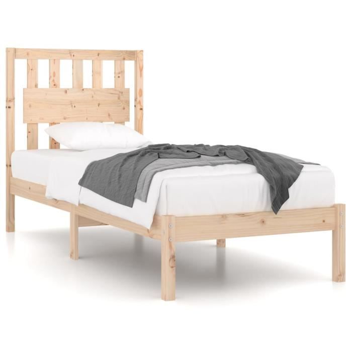 VidaXL Bed Frames Solid Pine Wood 90x200 Cm 3103918