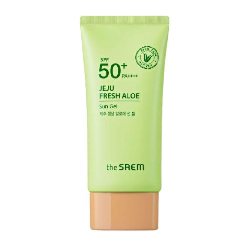 The Saem Свежий алоэ-гель для защиты от солнца с острова Чеджу