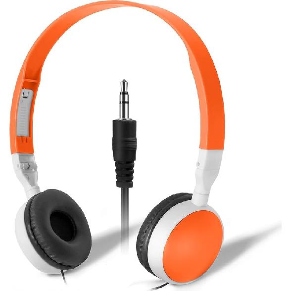 Bulk Classroom Headphones 10 Pack KW-N10G Wired Wholesale Student Computer Headphones for Kids in Classrooms Schools Libraries Class Set