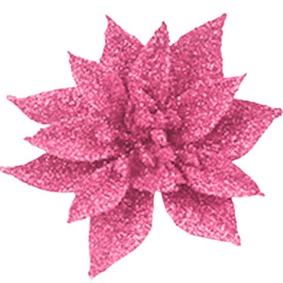 Поддельный цветок, привлекательный широкий спектр применения, компактный двухслойный пуансеттия, рождественский искусственный декор для фестиваля