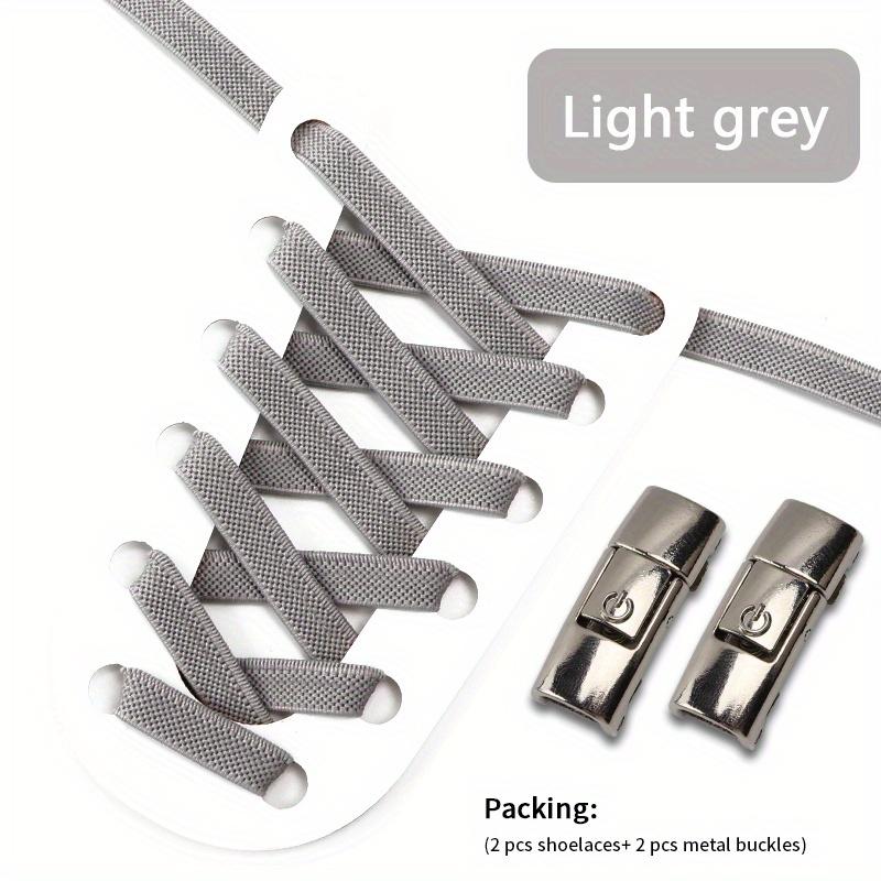 1 пара шнурков без завязок с пряжками для кроссовок, спортивной обуви