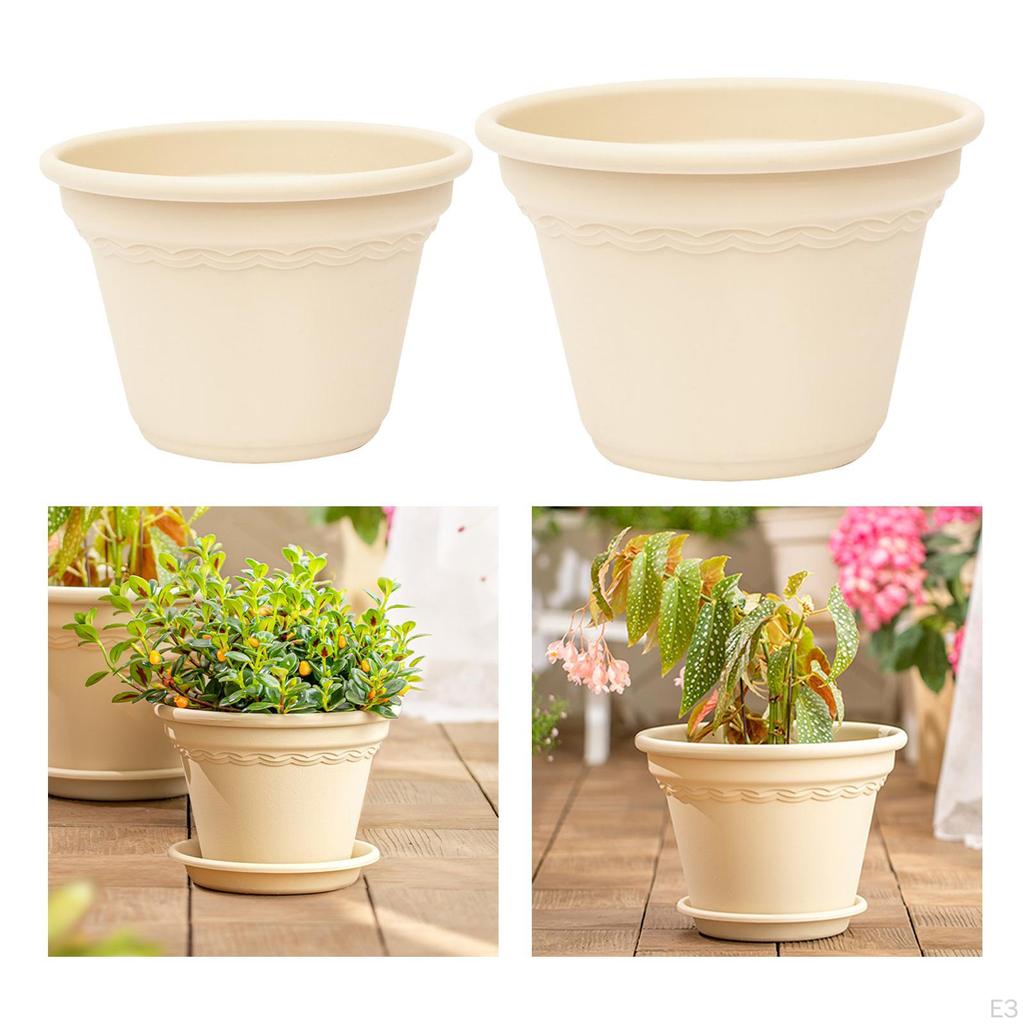 Цветочный горшок, садовые кашпо, утолщение смолы, декоративная ваза с дренажными отверстиями для дома