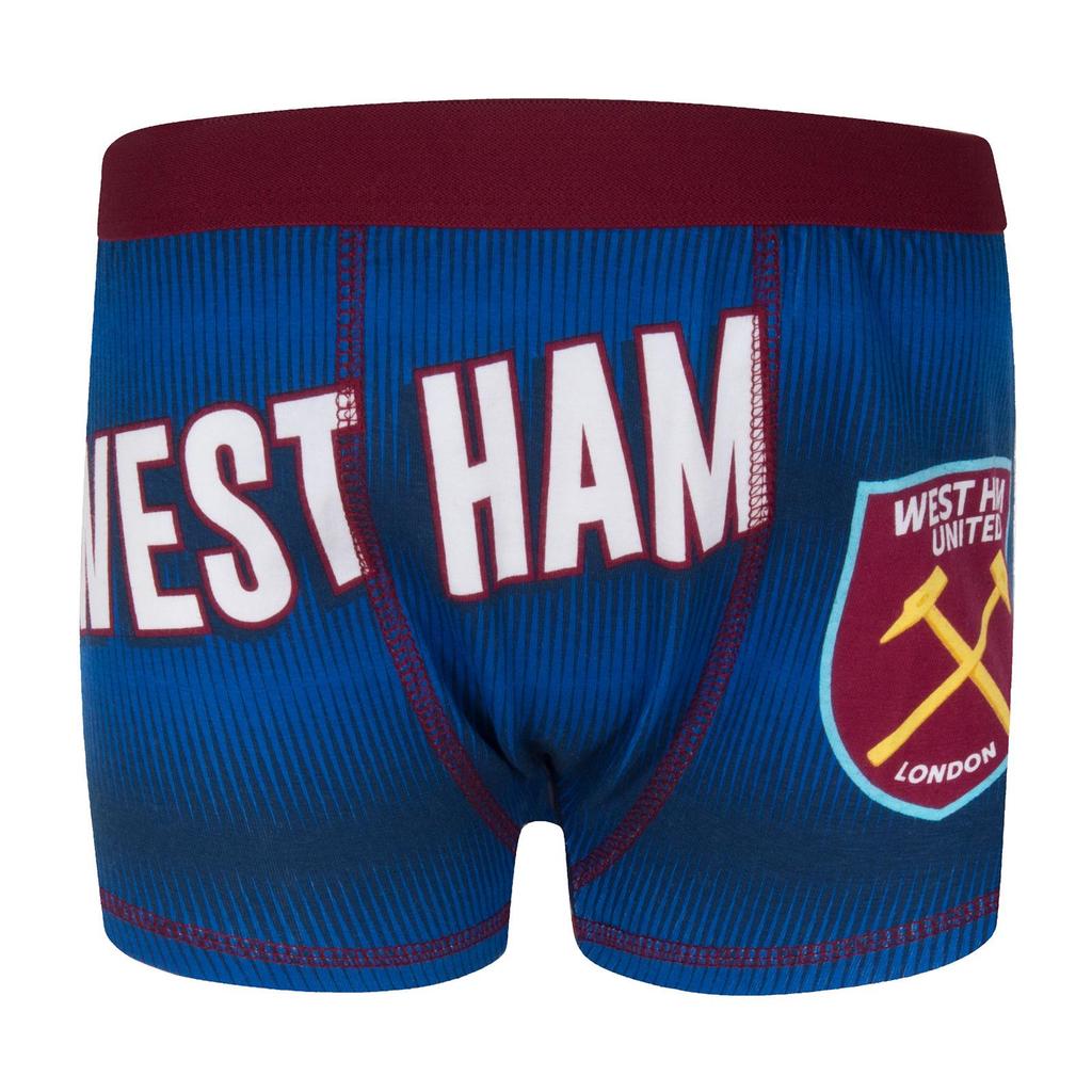 West Ham United FC Boys Boxer Shorts (Pack of 3)