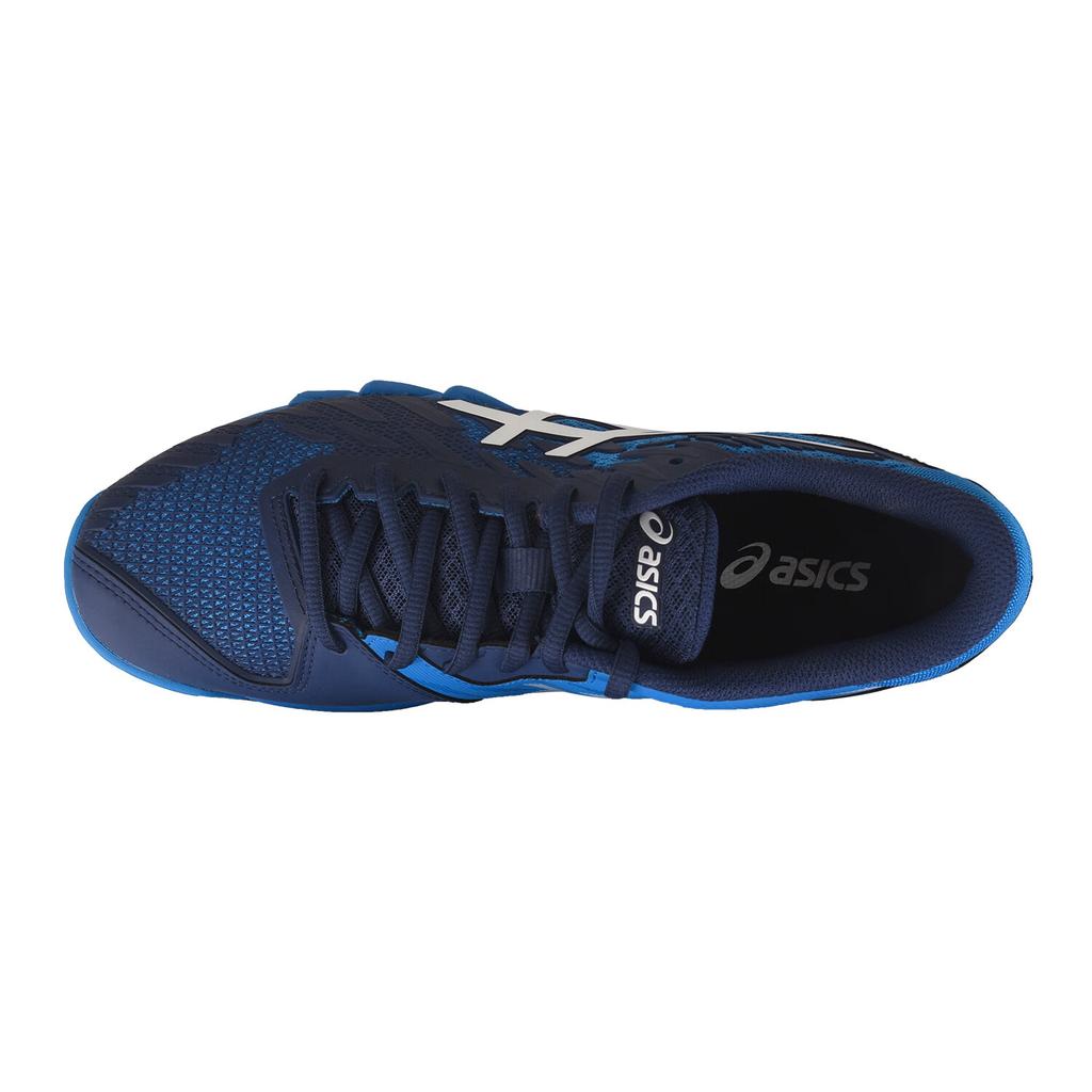 Asics Амортизация DYNAFEATHER Износостойкость Функциональность Низкий верх Кроссовки унисекс для настольного тенниса Синие кроссовки 1073A082-400