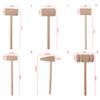 1 Pcs Leather Wooden Hammer Toy Crab Lobster Mallet Beating Gavel For Kid