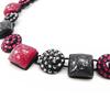 [I2178] - Designer Necklace 'Sissi' Red Black