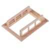 1Set 1:12 Dollhouse Miniature Unpainted Window Frame 6 Panes Of Window Furniture Model Decor Toy Doll House Accessories
