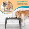 Pet Folding Table Cat Dog Bowl Adjustable Lifting Bracket Double Stainless Steel Food Water Bowl Slow Food Bowl Pet Accessories