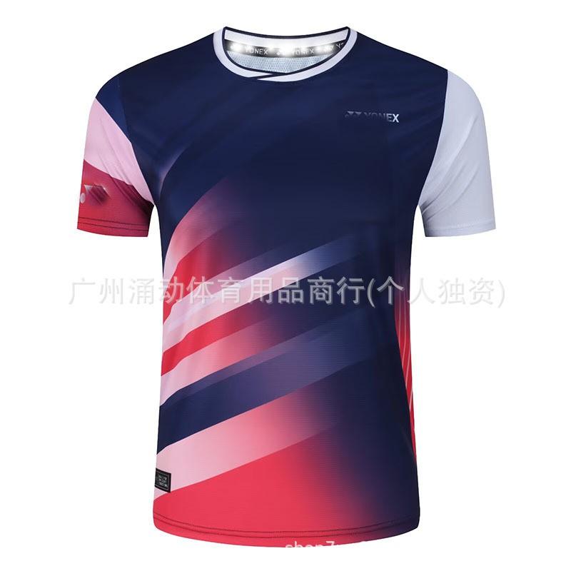 Unisex Badminton Shirt Quick Dry Breathable Sport T-Shirt Men Women Training Club Teamwear
