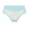 Triumph Healing Bra 631 Panties M007 Size L Deep-Fitting (Blue)