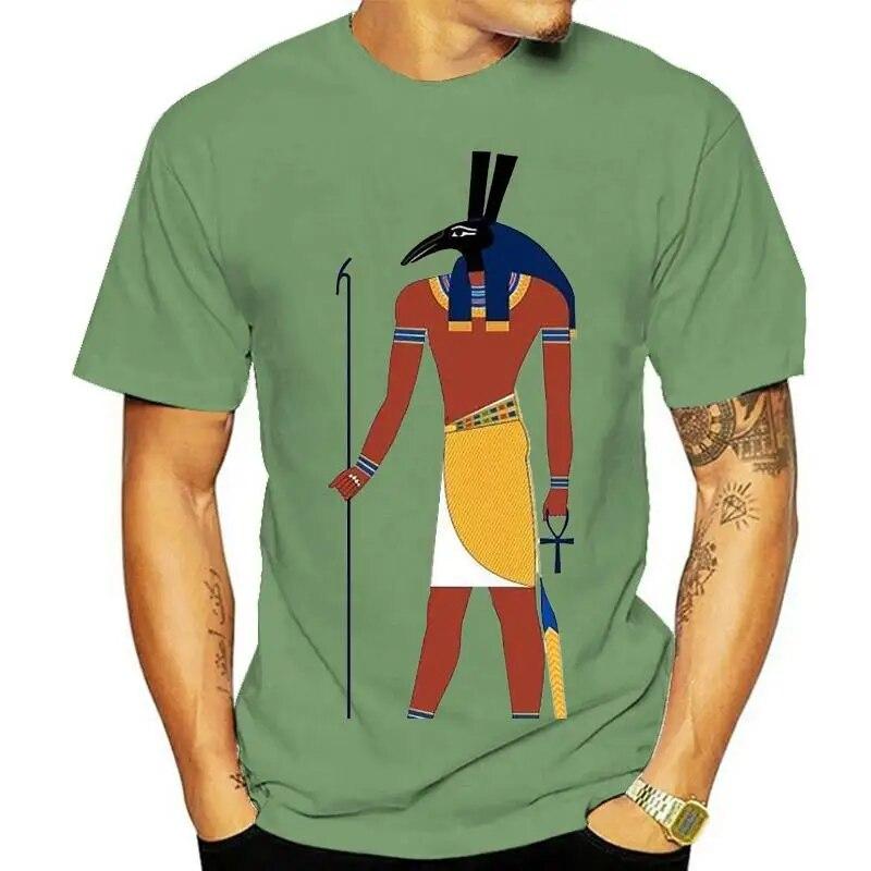 Анубис Египет Древний Египет Греческий Бог Курсивные Иероглифы Белые Футболки Футболка Настроить Футболку