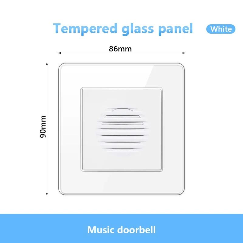 Стандарт Великобритании настенный светодиодный выключатель 2-позиционный розетка питания, 18 Вт быстрая зарядка универсальная двойная 3-контактная вилка USB Type-C стеклянная розетка