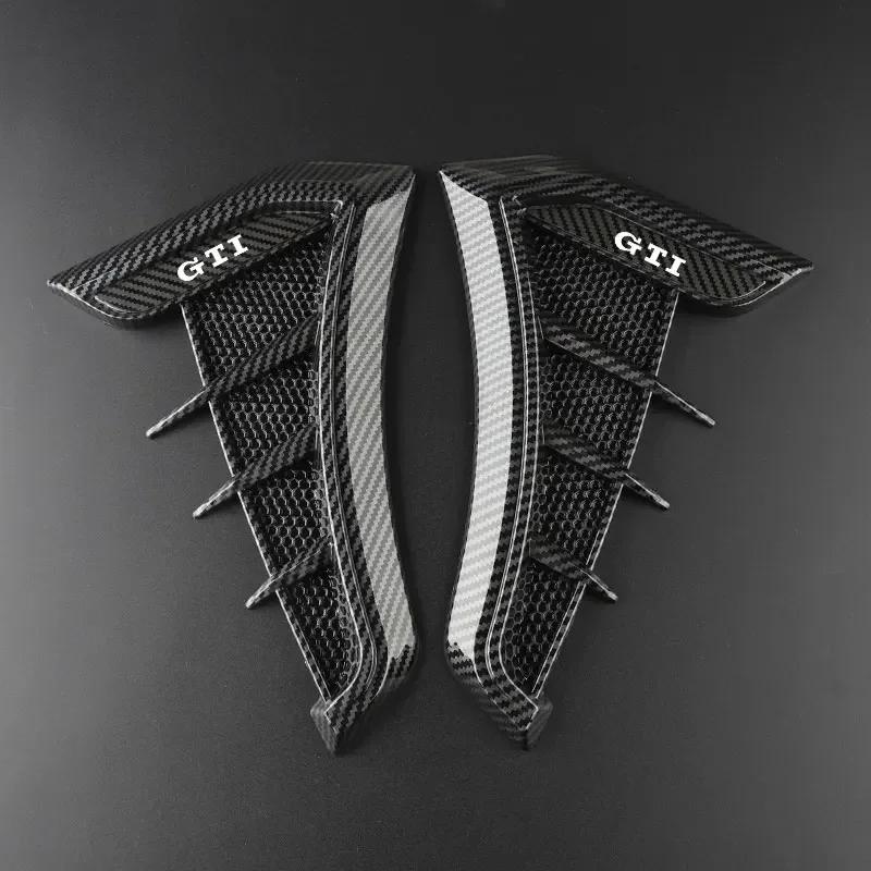 2026 Новый Для VW VOLKSWAGEN Угольно-Черный Автомобильный Крыло Боковые Вентиляционные Отверстия Воздухозаборник Решетка Наклейка Чехол Для Golf GTI 4 5 6 7 MK4