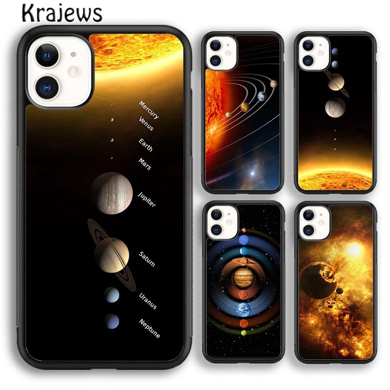 Krajews Solar System Planet Constellations Phone Case For iPhone 17 Air 16 15 14 plus 11 12 13 pro max coque Fundas