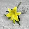 Silk Fake Lily Bouquet 65cm Wedding Bridal Bouquet Artificial Lily Flower  for Home Wedding Decor