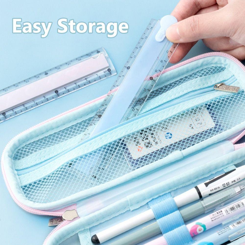 Clear Scale Straight Ruler 30CM Measuring Ruler Durable Foldable Ruler School Office
