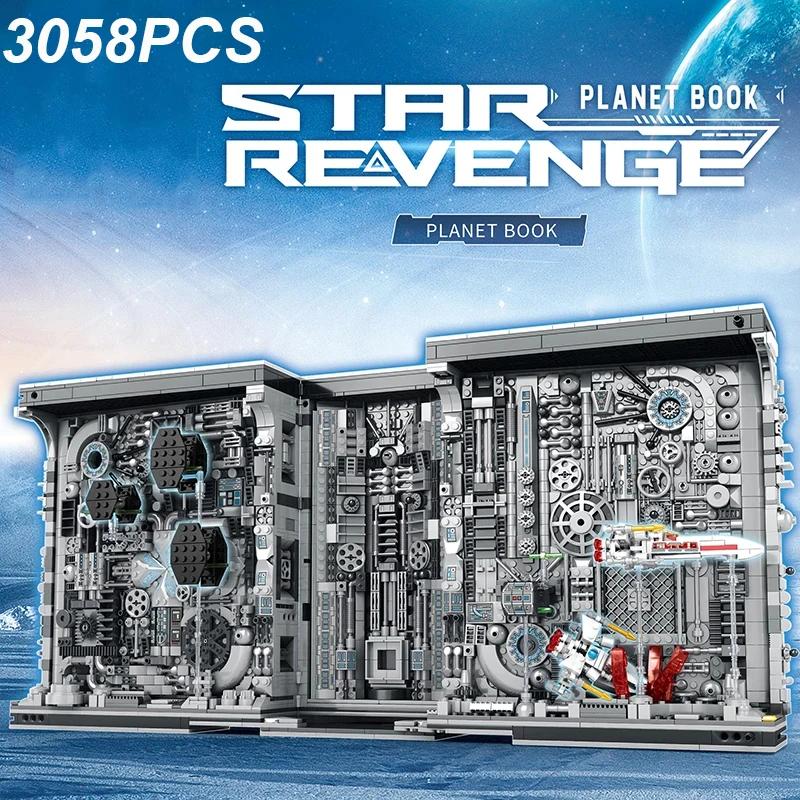 3058 шт. Планета Космическая станция Закладка для книг Дом Строительные блоки Звездный Космический Вид Книжный магазин Модель Кирпичи Игрушка Для детей Праздничные подарки
