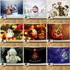 Christmas Snowman Decorative Print Pattern Tapestry Home Living Room Bedroom Wall Background Fabric Tapestry
