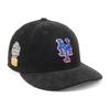New Era LP 59FIFTY Cap MLB New York Mets NYM Black Corduroy Side Exclusive To and This BB Cap Features a Side Patch and UV Protection for Everyday A